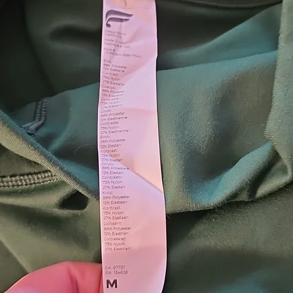 Fabletics Dark Green PowerHold Leggings - Picture 3 of 5